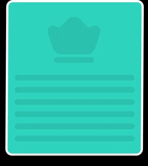 Premium crown card
