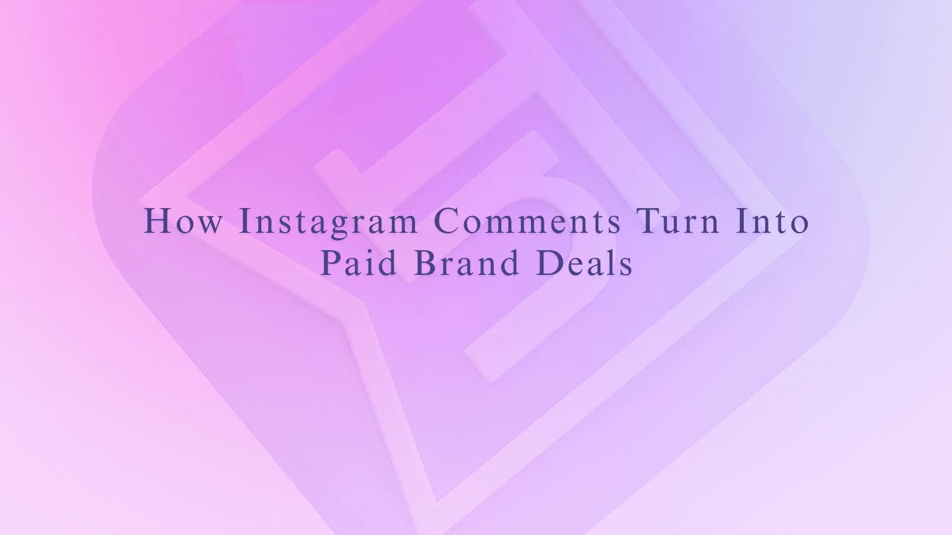 How Instagram Comments Turn Into Paid Brand Deals