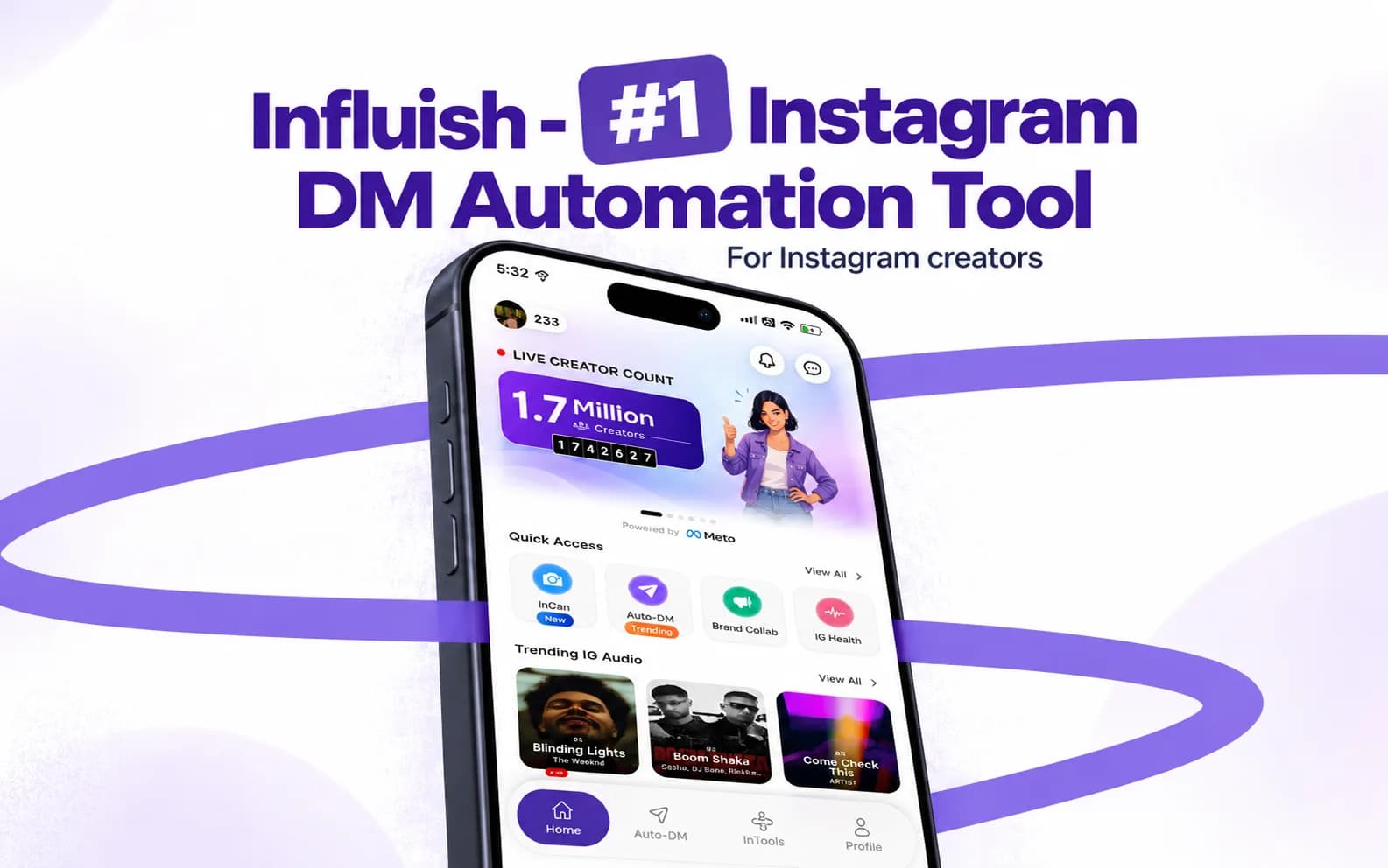 INFLUISH – #1 Instagram DM Automation Tool for Creators in India